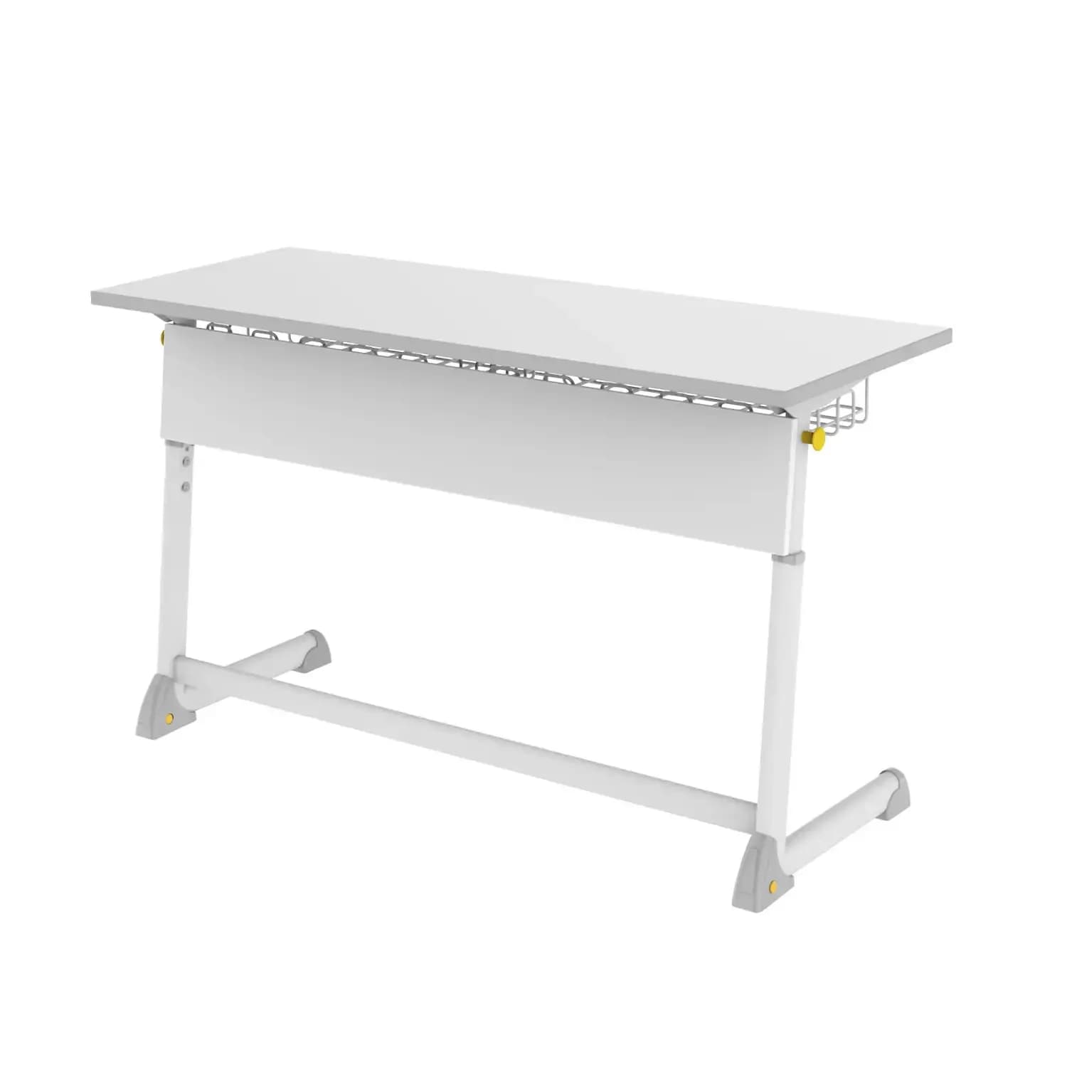 School Double Desk And Chair With Wide Shared Work Surface And Storage school furniture product