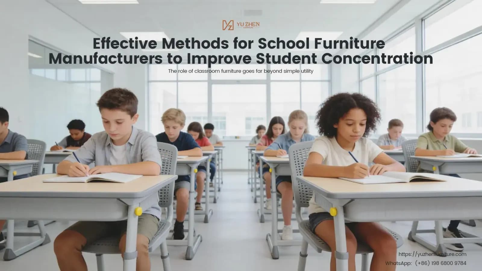 Cover image for How school furniture manufacturers improve student attention. Cover image for How school furniture manufacturers improve student attention.