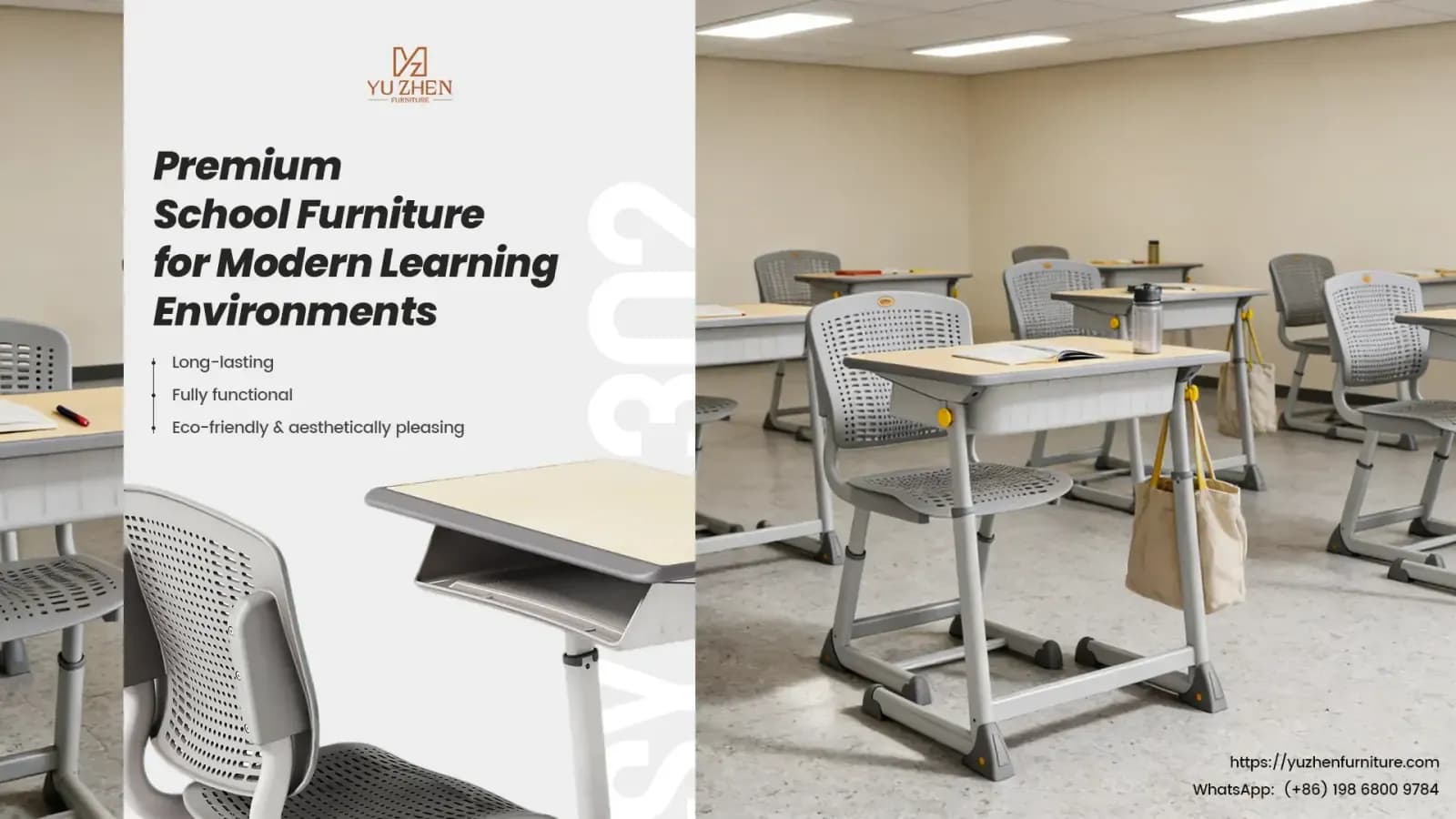 Cover image for Premium school furniture for modern learning environments Cover image for Premium school furniture for modern learning environments