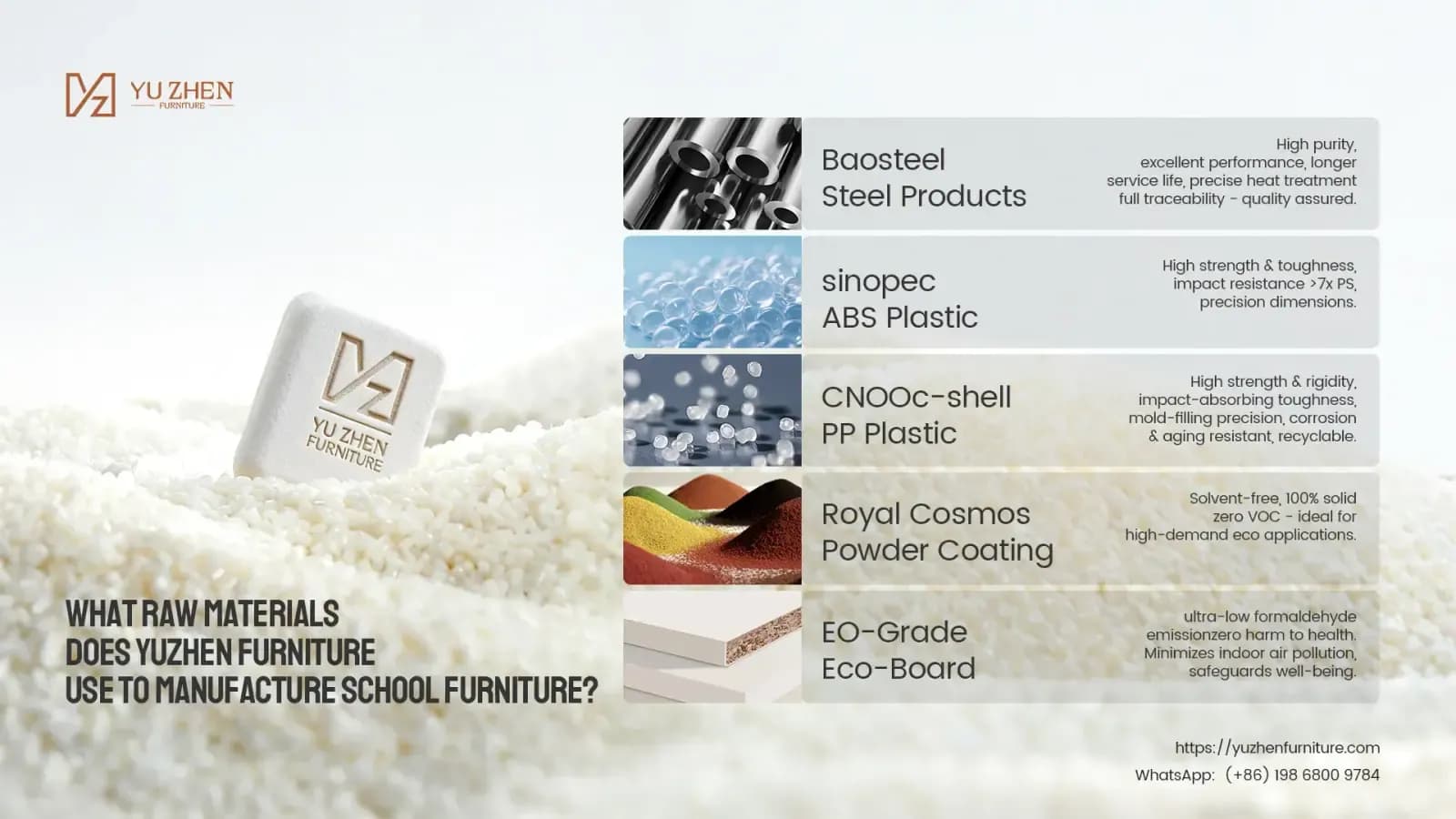 Cover image for Yuzhen school furniture raw material suppliers Cover image for Yuzhen school furniture raw material suppliers