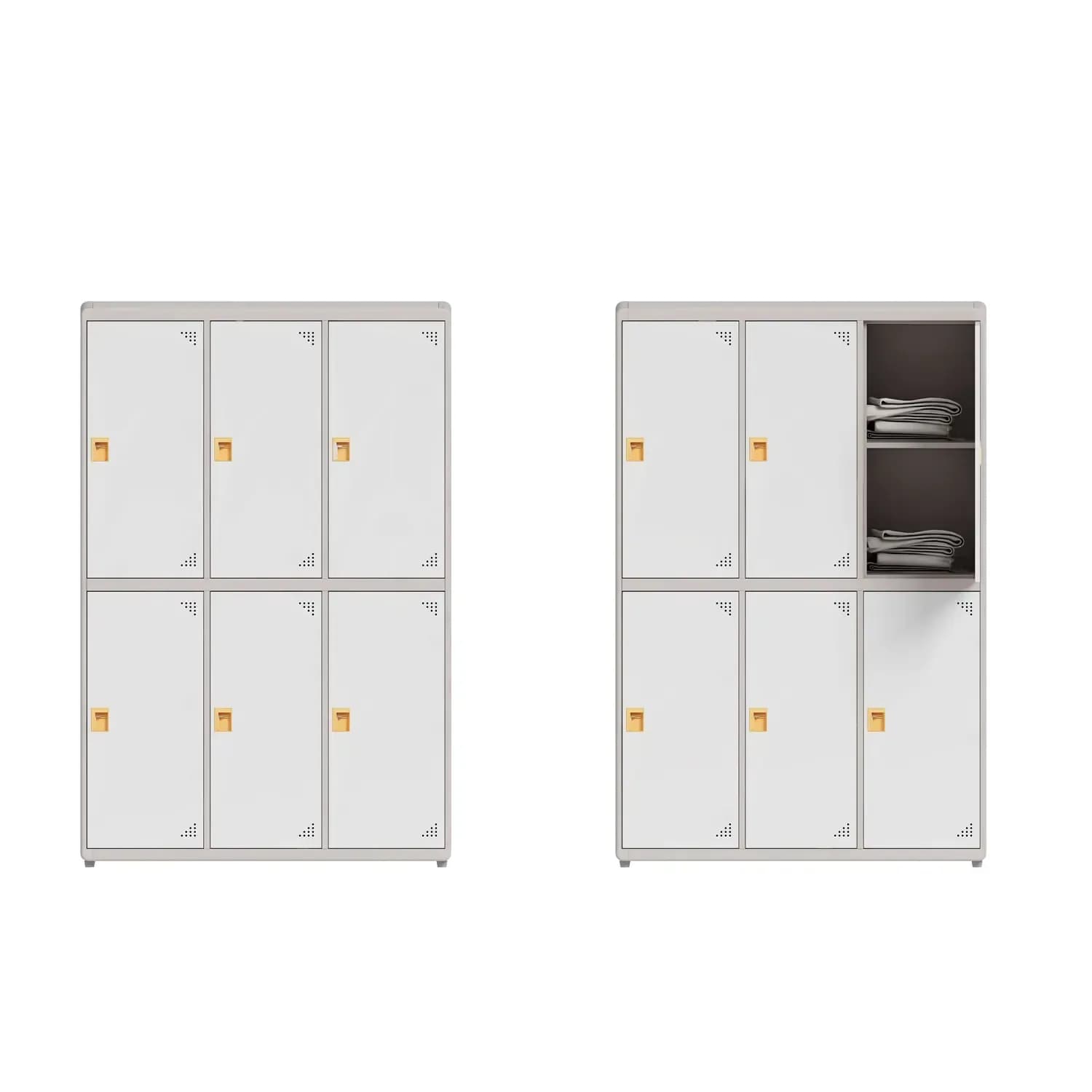 Metal six door wardrobe – school dormitory wardrobe school furniture product