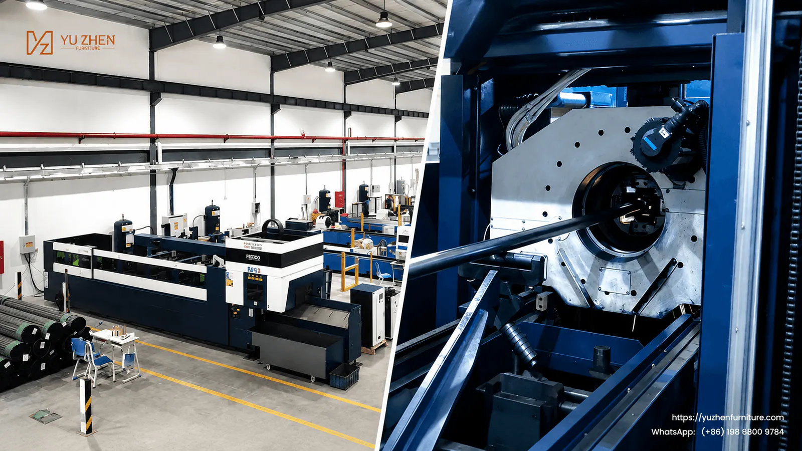 Laser cutting equipment in Yuzhen's metal fabrication line Laser cutting equipment in Yuzhen's metal fabrication line