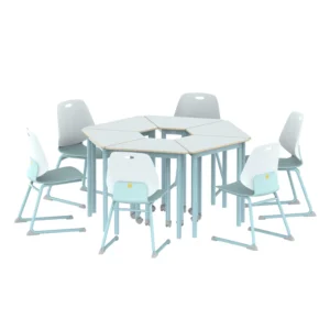 Combination desks and chairs - campus spliced class seats-1